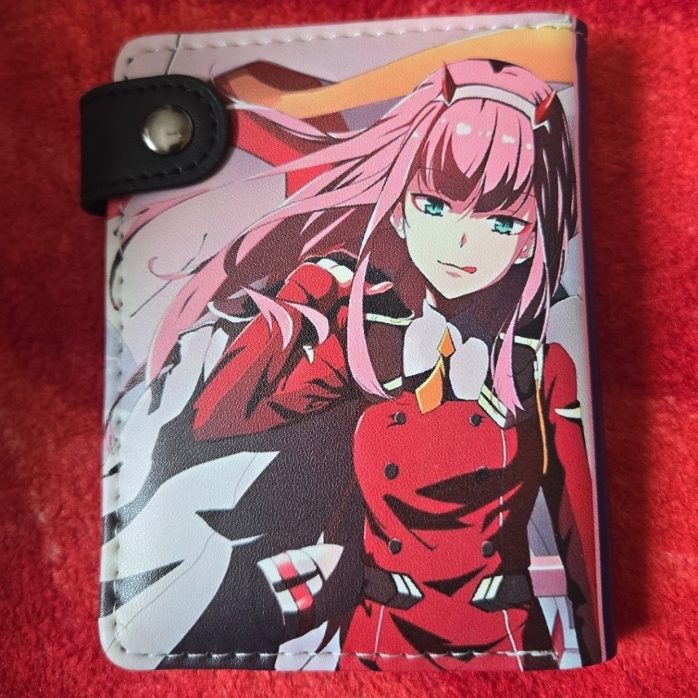 New zero two darling in the frankxx anime manga leather wallet